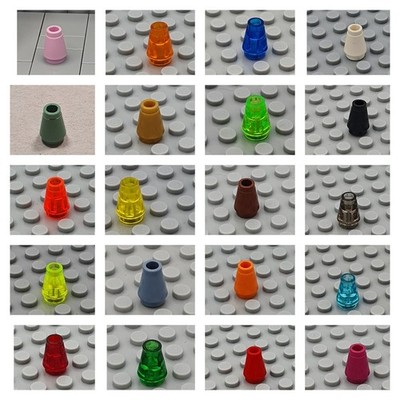 LEGO  10x Kegel Cone 1x1  4589 55525 6188 28701 59900 64288 4589b Versch. Farben