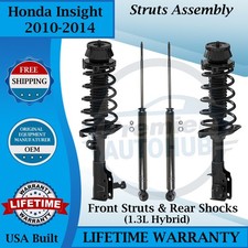 Monroe OEM Front Struts & Rear Shocks For 2010-2014 Honda Insight 9yr Warranty
