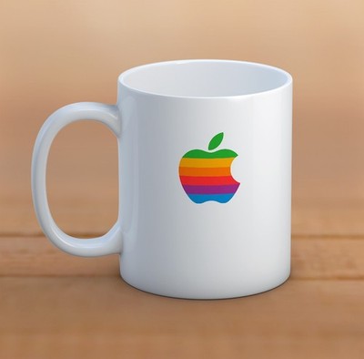 Apple Logo Becher Vintage Apple Logo Becher, 11Oz Keramikbecher