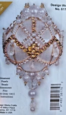 Mary Maxim Design Works 6175 Ball Stunning Sequin Bead Christmas Ornament KIT