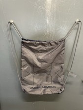 Under Armour Blue Gray Ozsee Drawstring Sackpack Gym Bag