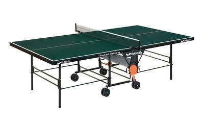 New Green Butterfly Playback Rollaway Ping Pong Table Tennis Free Shipping