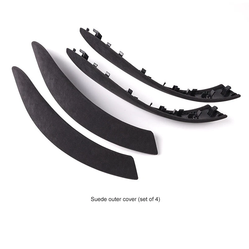 Cubierta exterior e interior de manija de puerta Alcantara para BMW F30 F80 F31 F32 12-19 Foto 2 de 4