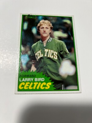 Larry Bird Card 1981-82 Topps Larry Bird Basketball Card - Vintage