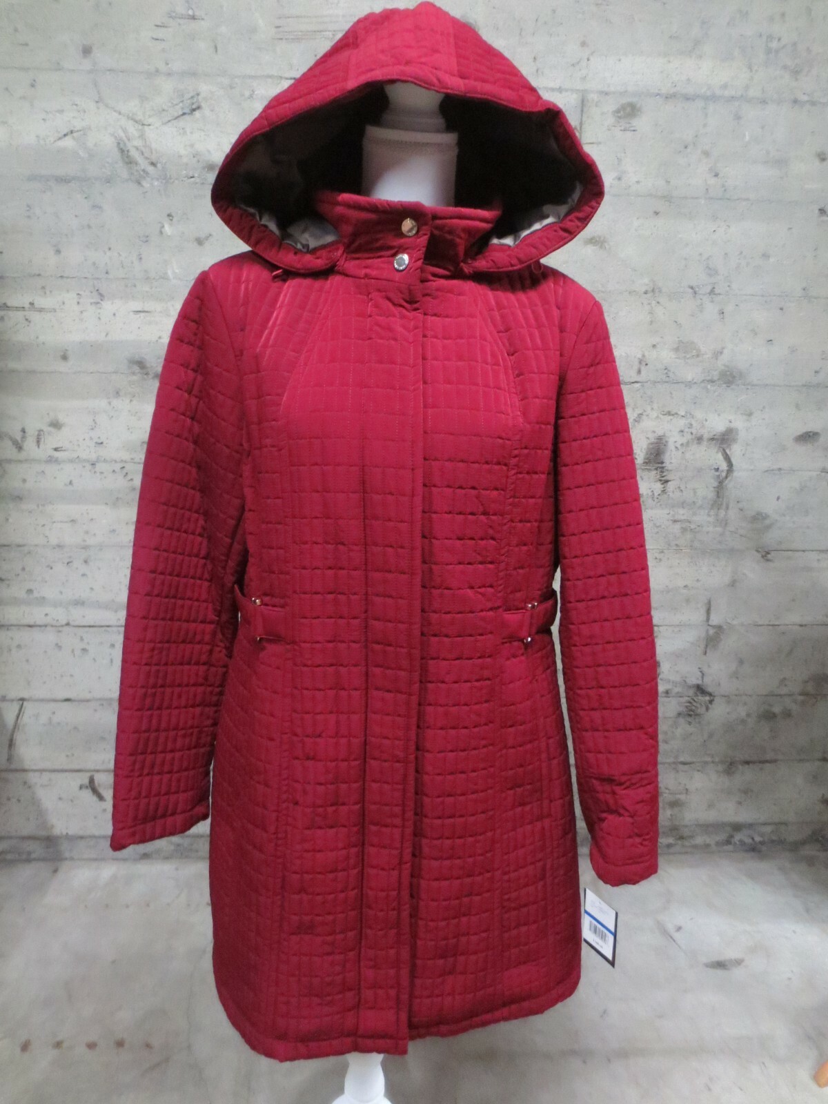 Miss Gallery Quilted Lightweight Quilted Jacket, Women's, Merlot, Size X-Large
