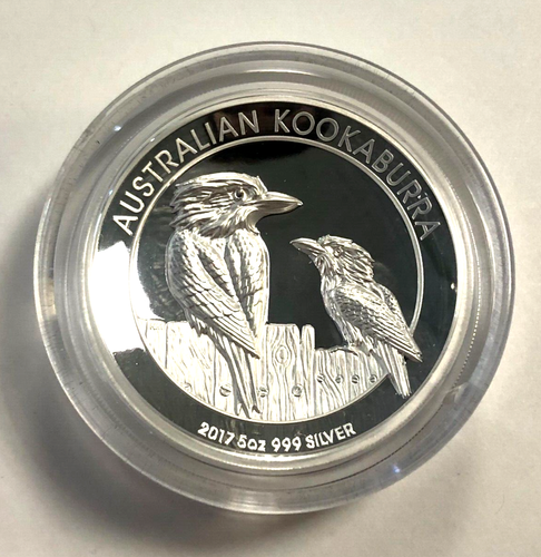 Moneda de 8 dólares de plata Cucaburra en alto relieve AUSTRALIA 2017 5 oz .999 prueba - Imagen 2 de 7