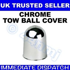 CHROME Tow Ball Cover Towing Hitch Cap Clean Tidy protect Towball Swan or flange