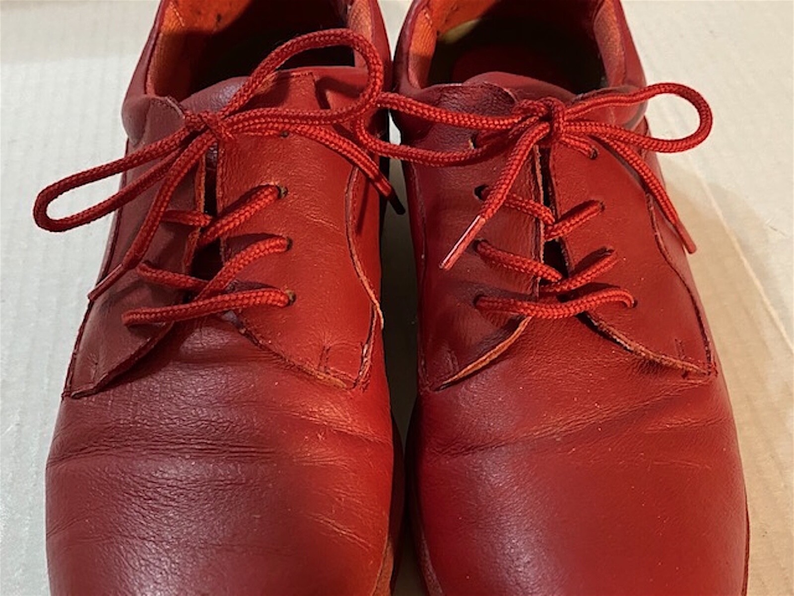 DR SCHOLLS WOMENS RED LEATHER OXFORDS / WALKERS SZ 7M E.U.C. eBay