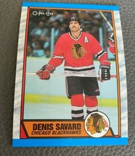 Denis Savard 1989 OPC #5 Chicago Black Hawks 