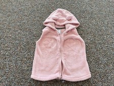 Carter's Girls Soft Pink Hooded Sleeveless Jacket 24M