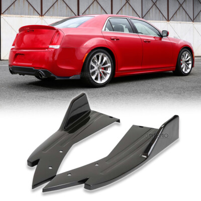 Rear Bumper Lip Diffuser Splitter Spoiler Glossy Black For Chrysler 200 300 300C