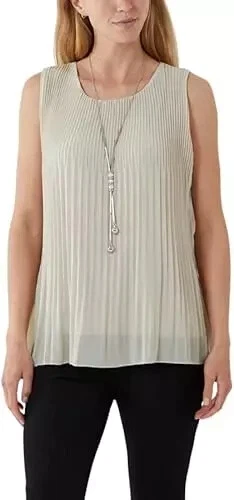 GUCCI Camicetta estiva donna plissettata in chiffon foderata con collana tunica top donna