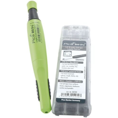Pica Big Dry Zimmermannsbleistift Markierstift Graphit-Bleistift 2B Mine + Minen - Bild 1 von 8