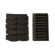 10 Sets Violin String Nut  Saddle Natural Ebony Wood Good Quality Pre Carved