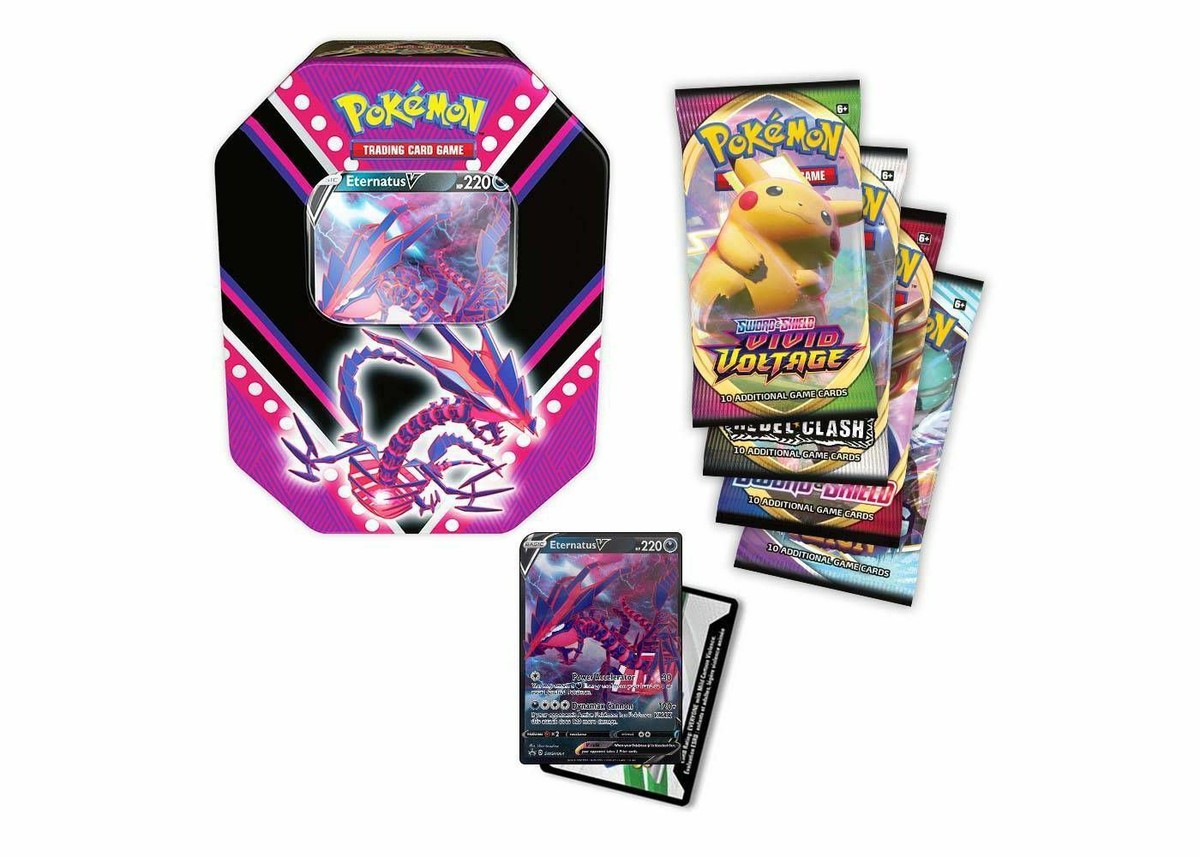 pokémon trading card game eternatus v powers tin Pokemon TCG: Eternatus V SWSH064 PSA 10