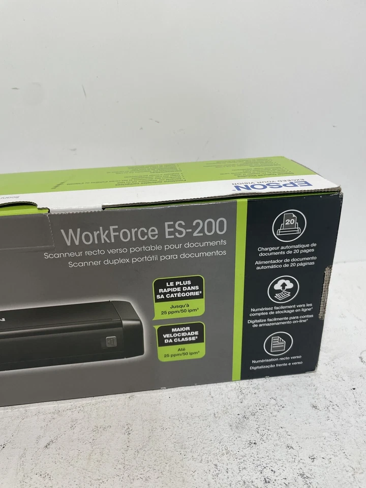 Epson WorkForce ES-200 Color Portable Document Scanner with ADF for PC and Mac - Image 2 of 4