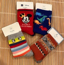 Baby Gap Socks 4 pairs Boy 4-5 Years SET 3 Disney Mickey Mouse Dinosaur