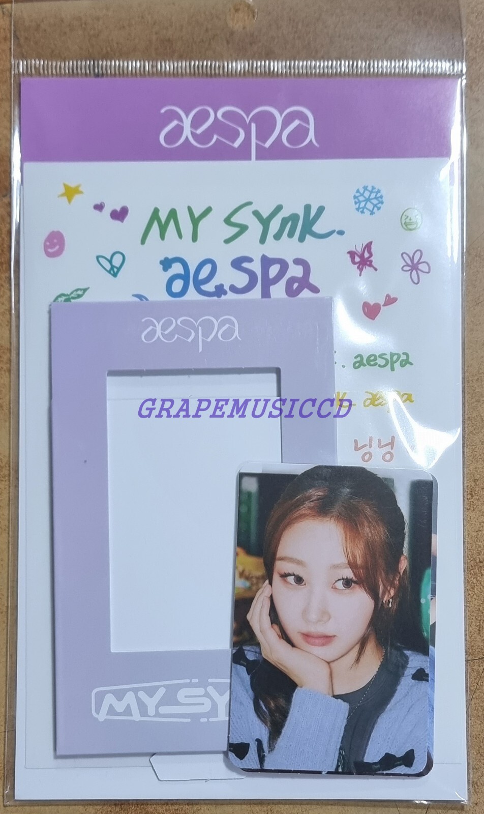 aespa 2022 FAN MEETING MY SYNK. aespa OFFICIAL MD MINI FRAME + PHOTO CARD SET - Picture 5 of 9