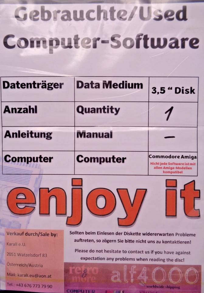 COMMODORE AMIGA -- BJC DRUCKER-TREIBER VERSION 3.9 (CANON) - Bild 2 von 2