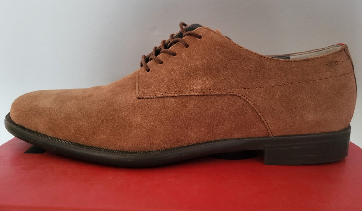 Hugo Boss Kyron Derby Dark Brown Grained Leather Dress Shoes 50470191‎ Men\'s 10 Leather derby shoes Kyron HUGO | color Brown | Gomez.pl/en main image 4