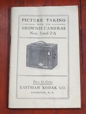 KODAK NO. 3, 2A BROWNIE INSTRUCTION BOOK/cks/200428