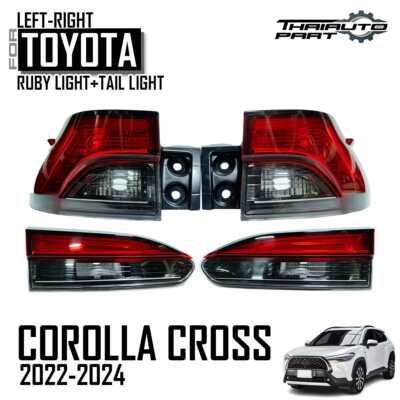 LR Set Rear Tail Lamp Light For Toyota Corolla Cross XLE 2022-2024