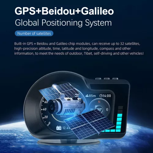 OBD2+GPS for Car Speedometer KM/H MPH Overspeed Alarm Digital HeadUp Display HUD - Picture 3 of 12