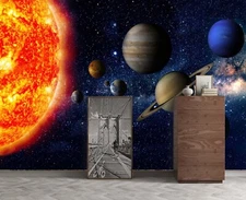 3D Cosmic Sun K3861 Wallpaper Mural Self-adhesive Removable Sticker Panda