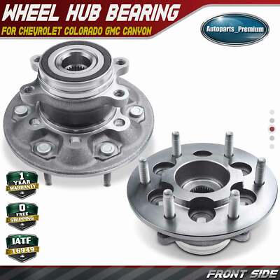 2x Front LH & RH Wheel Hub Bearing Assembly for Chevy Colorado GMC Canyon 4WD