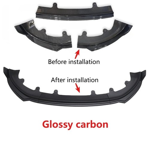 For 2025 2026 Tesla Model Y Juniper Bumper Lip Front Guard Trim Spoiler Body - Imagen 2 de 15