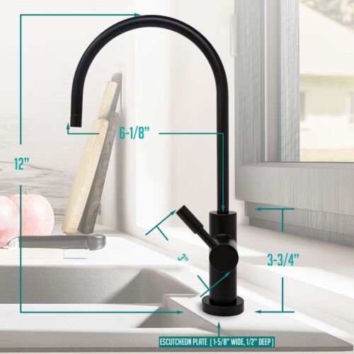 Water Filtration Faucet RO Non Air Gap Large Euro Modern Style + Wrench, RO, NSF - Picture 7 of 18