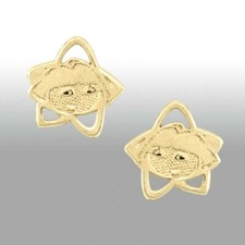 Nickelodeon Dora the Explorer 10K Yellow Gold Stud Earrings