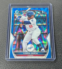 2023 Bowman Chrome Yunior Garcia Blue RayWave Refractor 059/150