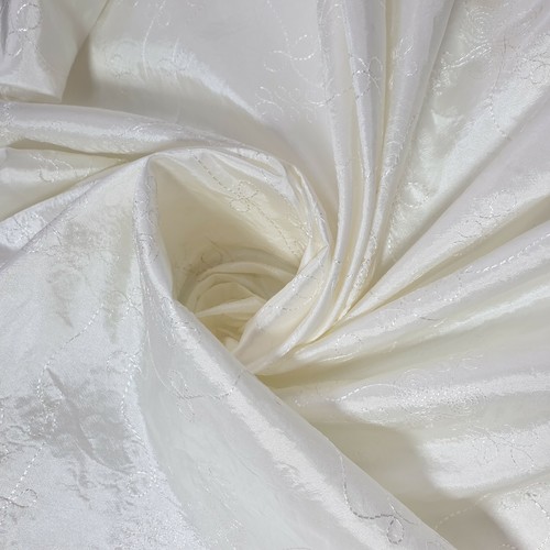 TAFFETA FABRIC EMBROIDERY MATERIAL DRESS CRAFT DRAPE WEDDING CURTAIN FABRIC 58" - Picture 6 of 33