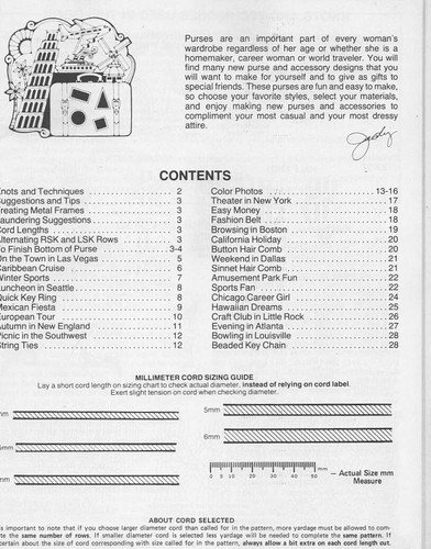 Judy's Macrame Purses On The Go 26 Purses & Fashion Accessories Leaflet PD1048 - Picture 3 of 7