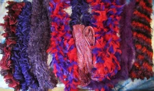 Lot of NINE Ladies Red Hat Society Lot of Boa's Scarves for all Occassions! FUN!
