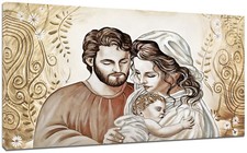 Quadro Moderno Capezzale Sacra Famiglia L Arredamento Casa Arte Stampa Tela