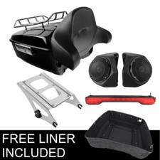 King Trunk Pad Tail Light Speakers Mount Fit For Harley Touring 2014-2026 2025