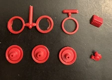 64 Chevy Impala WHEEL BACKS (3) MORE 88 1665 Model Car Parts COMBINE PARTS SAVE