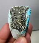Natural Untreated Rough Turquoise With Pyrite On Matrix 109 Grams