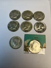 Lot of 8 1964 Kennedy Silver Half Dollars - 90% Silver