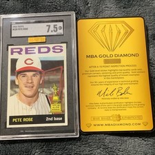 1964 Topps - Pete Rose #125 Sgc 7.5 Dead Centered Mike Baker Gold Super Sharp