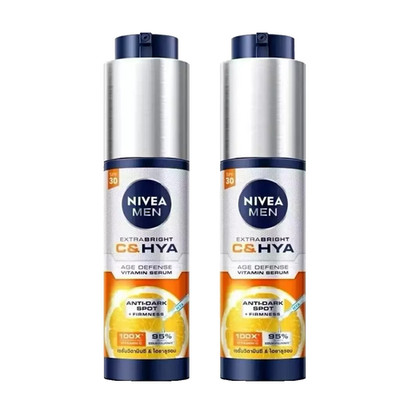 Nivea Men Age Defense Extra Bright C&Hya Vitamin Serum Dark Spots Firming SPF30