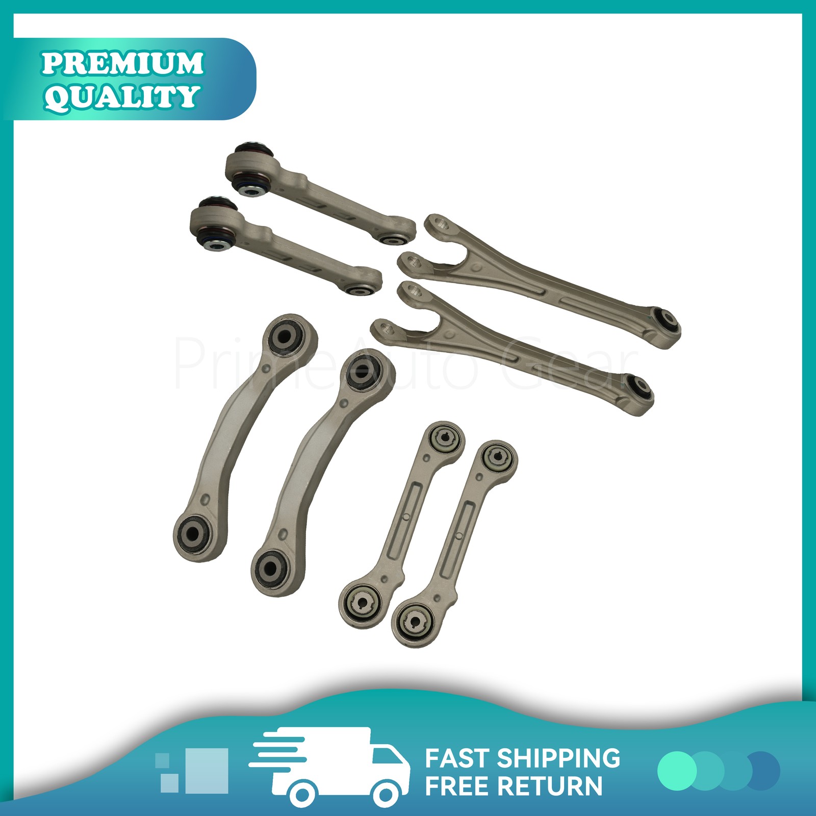 8PCS Fit 2017+ Maserati Levante Rear Suspension Control Arm Kit US