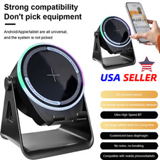 3 in1 Cell Phone Stand Holder with Wireless Bluetooth Speaker Induction Audio