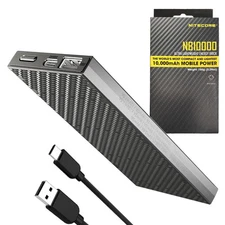 Nitecore NB10000 GEN 2 Ultra-Slim Quick Charge Dual-Output USB-C Power Bank w/Ec