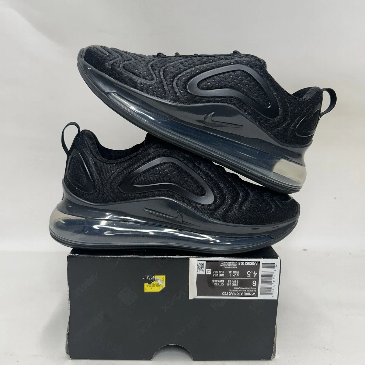 Nike Air Max 720 Black Jersey Mesh W | eBay