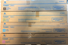 Konica Minolta TN216 Genuine Toner Cartridge Set - 4 Pack Cyan Magenta Yellow