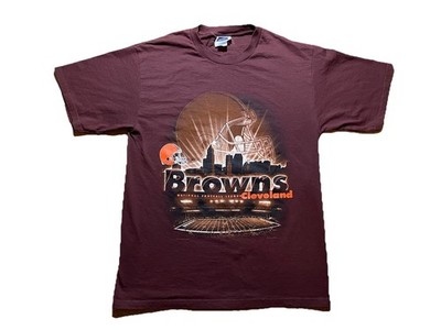Vintage Cleveland Browns Big Helmet Skyline Stadium T-shirt Men s XL 1999