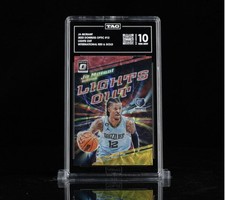 JA MORANT - 2023 DONRUSS OPTIC - LIGHTS OUT - INTERNATIONAL RED/GOLD 57/99 - 💎 